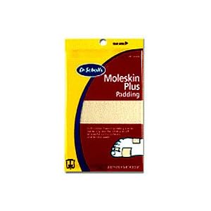 Dr. Scholl's Moleskin Plus Padding Strips, 4 5 8' X 3 3 8 3 ea by Dr. Scholl's