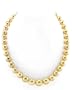 9-12mm Oval-Shaped Golden South Sea Pearl Necklace