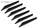 3 Sets of Black Lower Replacement Blades (6 pieces) for the Lama II V4 - Blade B (Qty 6)