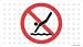 Kikkerland No Diving Natural Rubber High Grip Suction Cup Bath Mat