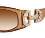 GUCCI 2948 Honey Light Brown Gradient Ladies Sunglasses