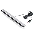 HDE Wired Infrared IR Ray Motion Sensor Bar for Nintendo Wii and Wii U Console (Silver)
