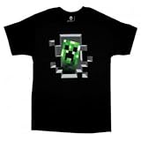 Jinx Official Licensed Minecraft Creeper Inside Black Youth T-Shirt