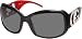Oversized Frame Colored Inner Side of Temples Fashion Sunglasses - New !