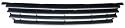 Premium Kühlergrill ohne Markenemblem in Schwarz mit Chromleisten, passend für VW Polo 4 6N Bj. 10/94 - 9/99