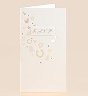 10 Die Cut Edge RSVP Cards