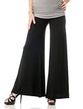 A Pea in the Pod: Under Belly Jersey Knit Belted Wide Leg Maternity Pants