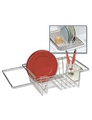 Buy Better Houseware Corp Adjustable Stainless Steel Over the Sink Dish Drainer Rack