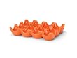 Rachael Ray Stoneware 12-Cup Sittin' Pretty Egg Tray, Orange