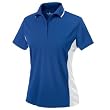 Women's Color Blocked Wicking Polo, Royal/White