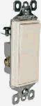 Pass & Seymour TM873LACC10 Trademaster 3-Way Decorator Switch, 15 Amp 120/277-Volt, Light Almond