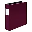Wilson Jones Heavy Duty No-Gap Round Ring Binder, 2 Inch Capacity, Letter Size, Dark Red (W364-44NCPP)