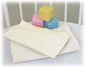 White Bastiste Bassinet: Bumper/Liner and Sheet