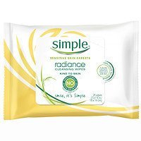 Simple Cleansing Facial Wipes, Radiance