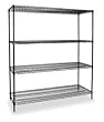 Storelogic 2KPN4 Shelving, Starter, H 74, W 72, D 18, Black