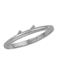 Childrens Sterling Silver Baby Bangle - S00121 - Width 5mm - Diameter 45mm
