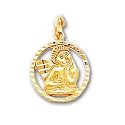 10k Angel Medal Pendant