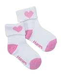 Hanes Toddler Girls Non-Skid Turncuff Socks # 36/6