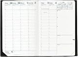 Produkt-Bild: Minister Schreibtisch-Terminkalender Impala Schwarz 2012: Agenda Planing. 1 Woche auf 2 Seiten mit Tagesnotizen. 13 Monate: Dezember bis Dezember. Von 7.00 Uhr bis 20.00 Uhr