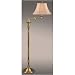 Edward Alden F-6912/1042 Shaded Floor Lamp, Regency Brass Finish