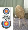 Archery Advanced Straw Target and Stand with faces