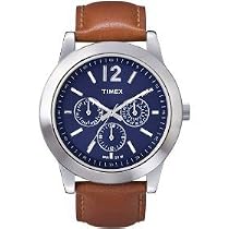 Timex Men's Classic Sport Chronograph Brown Strap Watch #T2M810