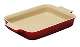 Le Creuset Stoneware 12 1 2-Inch Rectangular Baking Dish, Cherry