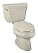 Read Kohler K-3531-47 Wellworth Pressure Lite Elongated 1.0 gpf Toilet with Left-Hand Trip Lever, Less Seat, Almond Details Kohler K-3531-47 Wellworth Pressure Lite Elongated 1.0 gpf Toilet with Left-Hand Trip Lever, Less Seat, Almond