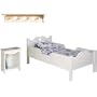 Scalloped Toddler Bed-Color Natural with No Cutout