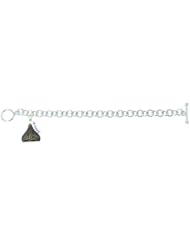 Hersheys Kiss 14KT Large 3D Bracelet with One Brown Diamond 1.60CT Charm