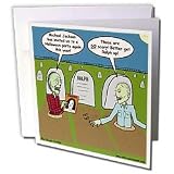 Rich Diesslins Funny General Cartoons - Halloween - Zombies are Invited to Michael Jacksons Party - Greeting Cards-6 Greeting Cards with envelopes