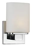 Eurofase 19417-011 Marond 1-Light Wall Sconce, Chrome/OpalWhite