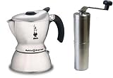 BIALETTI カプチーノメーカー ムッカ・ポリッシュとポーレックスコーヒーミルのお得セット