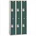 Lyon PGRN5223N Two-Tone Quiet Door Locker - Double Tier - 3 Sections - No Legs or Lou...