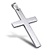Areke Mens Cross Necklace for Men Women Unisex Stainless Steel Pendant Necklaces