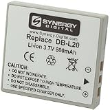 Synergy-Digital Lithium Ion Battery (3.6v 800mAh) - Replacement for Sanyo DBL-20 Battery