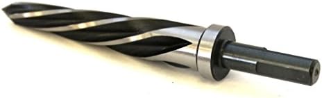1" Construction Reamer, High Speed Steel, Left Hand Spiral Flute, Tri-Cut Shank