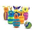 Melissa & Doug Deluxe Plush Monster Bowling Game