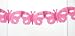 Set of 2 Butterfly Garland, Pink