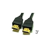 HDMI 3FT Cable: 1.3a Category 2(Full 1080P Capable)(Compatible with Xbox 360 PS3)