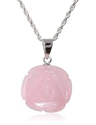 Sterling Silver Flower Pendant Necklace, 18"