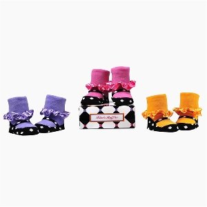 Elegant Baby 3 Pair Rita's Ruffles Infant Girl Socks