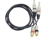 PYLE-PRO PPRCJ05 - Dual 5ft. Professional Audio Link Cable 1/4'' Male to RCA Male