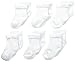 Gerber Baby 6-Pair Sock, white, 24 Months