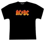  : AC/DC classic logo Womens / Juniors black t-shirt
