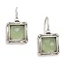 Faceted Green Apple Quartz Earrings