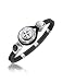 Forzieri Windrose Stainless Steel and Rubber Bracelet