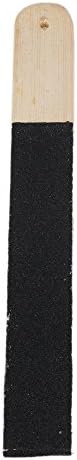 Yibuy Black + Wooden Color Wood Piano Hammer Sandpaper Rectangle Shape