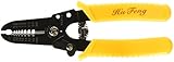 uxcell ワイヤーストリッパーカッター　イエロー　プラスチック　コーティング　ハンドル　電線　10-22 AWG
