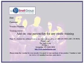 The Snell Group - Snell-ST-ON-ADDL - One Additional Person Day of Training